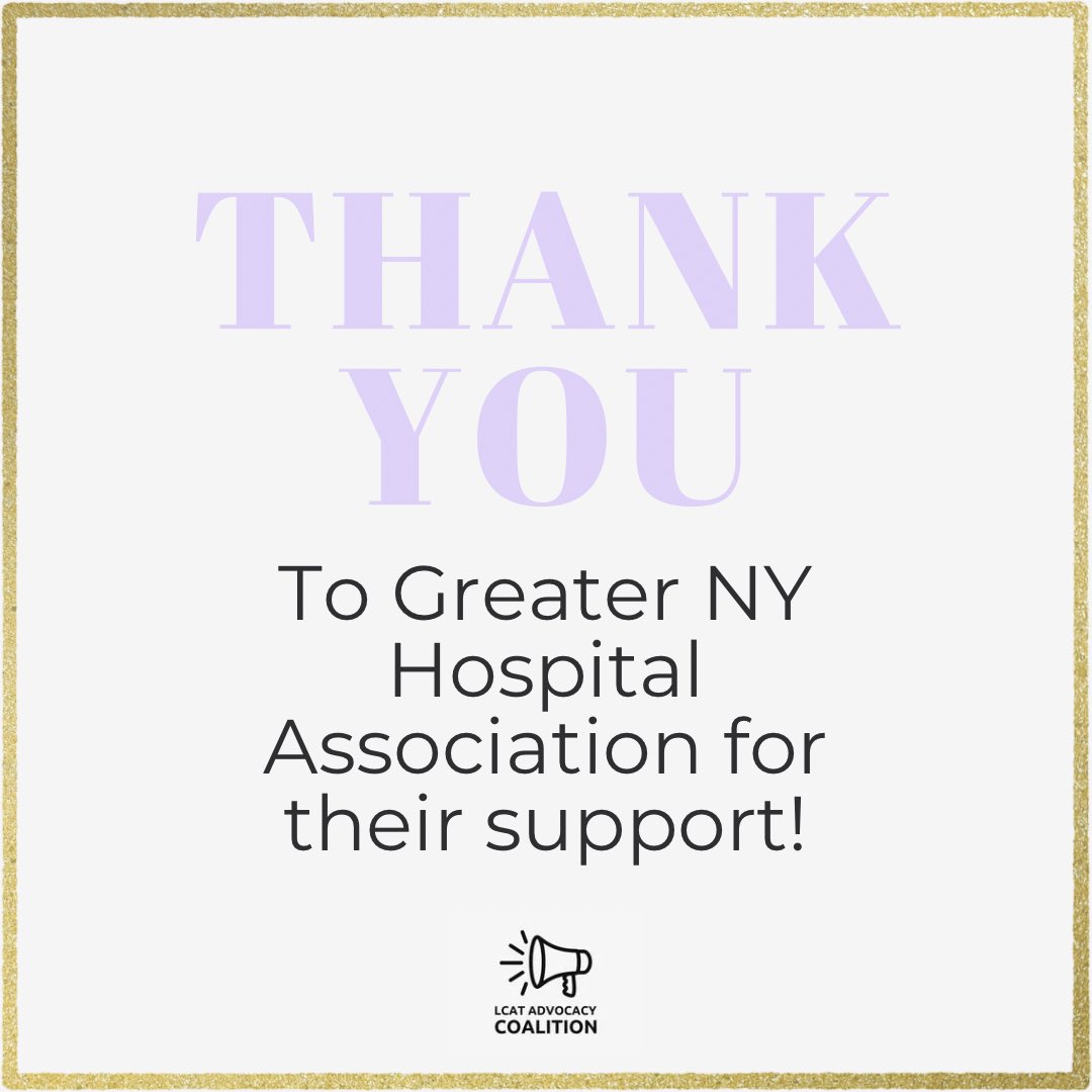 Big thank you to @GNYHA for their memo of support re: expanding access to LCATs via A6173/S6362 & A9018/S8715! 
@SenatorBrouk @HarryBBronson @NYCHealthSystem @1199SEIU @DC37nyc 
#MentalHealthAwarenessMonth #mentalhealthaccess #mentalhealthadvocacy