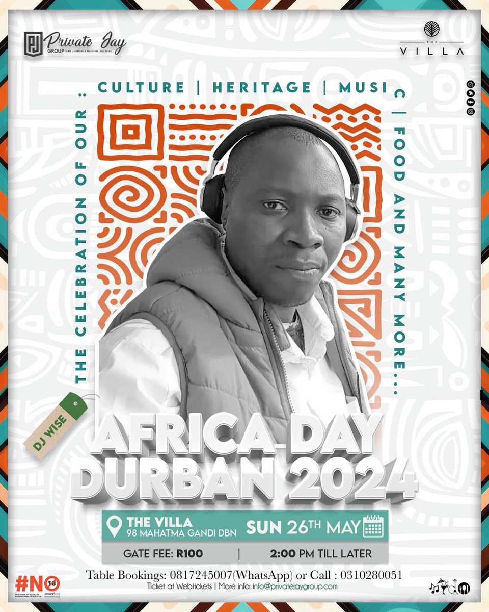 26 May 2024 Sunday Catch me rocking #AfricaDay @TheVille in Durban, my bookings 0622402592