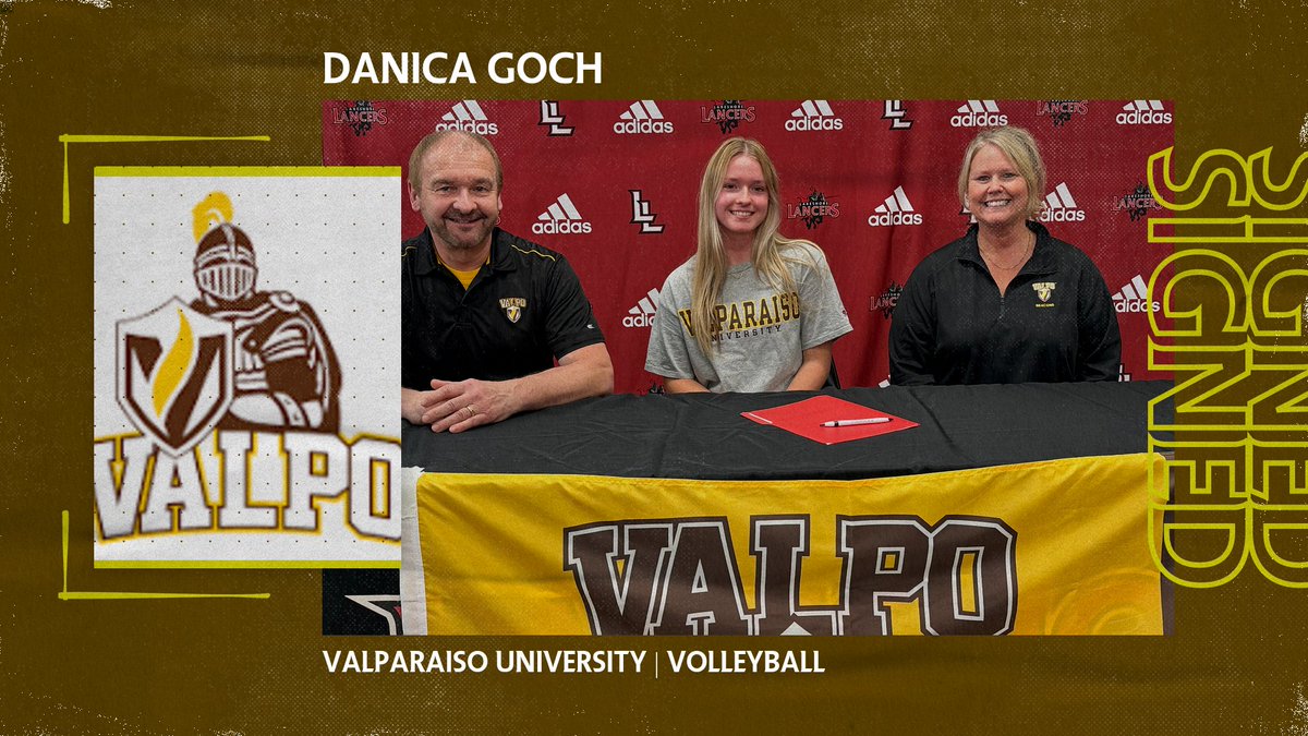 Congratulations to Danica Goch on signing to continue her education and volleyball career at Valparaiso University next year!  #LancerUp