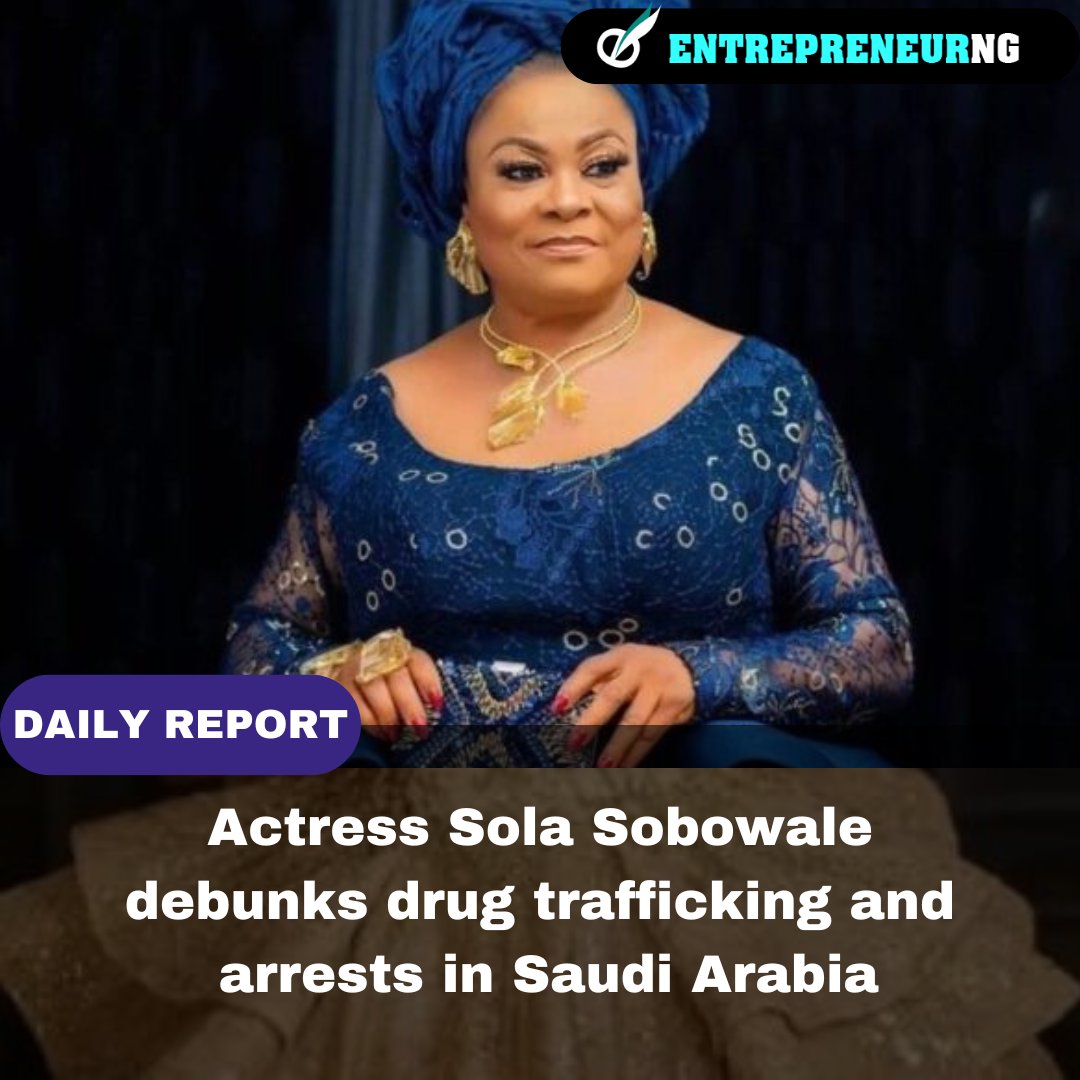 Veteran Nollywood actress Sola Sobowale sets the record straight about rumors of her arrest for drug trafficking in Saudi Arabia on the 'King of Talk' podcast with Teju Babyface.
.
entrepreneurng.com/actress-sola-s…
.
#SolaSobowale #Nollywood #entrepreneurng #TejuBabyface