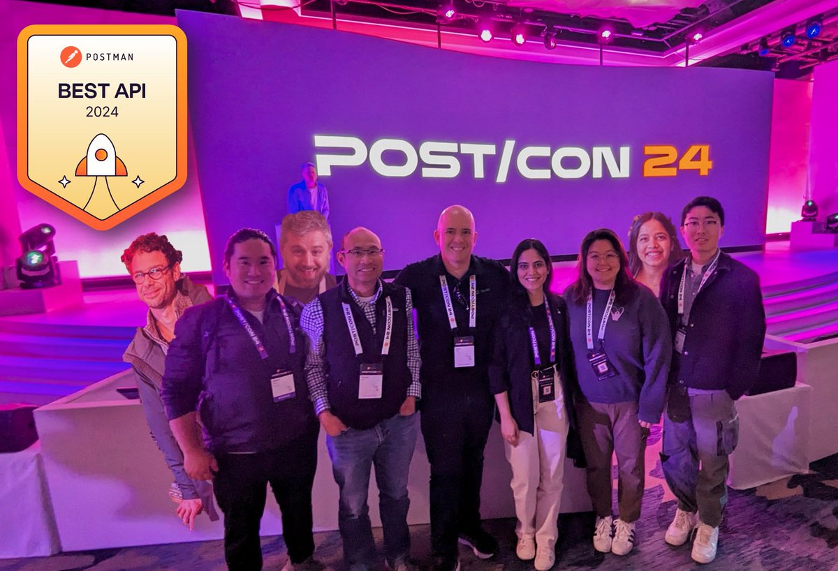 oren_ca's tweet photo. It’s official. We are an award winning team! 🏆🥇
@getpostman awarded us with the “Best API” award out of 100,000 APIs.
Thanks to our incredible developer community for pushing us and making the most out of our API.
https://t.co/LqZ57c4NIe
#MerakiMagic #postcon @Cisco @meraki https://t.co/HwoiQA3ncf