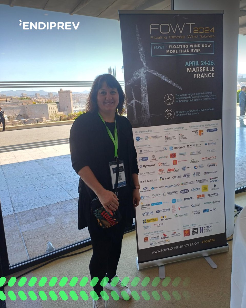 A week ago, our French team was attending Floating Offshore Wind Turbines 2024 - FOWT24 - in Marseille.
We watched several conferences with industry stakeholders discussing technology, science, and business in the offshore wind.

#Endiprev #floatingwind #offshorewind #FOWT