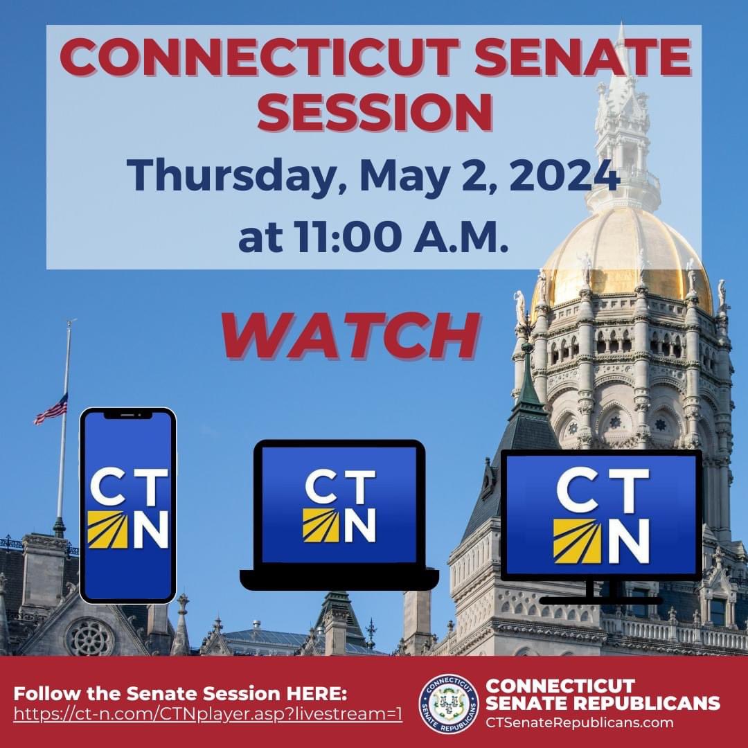 Tune in to today's Senate Session at 11:00 a.m.!