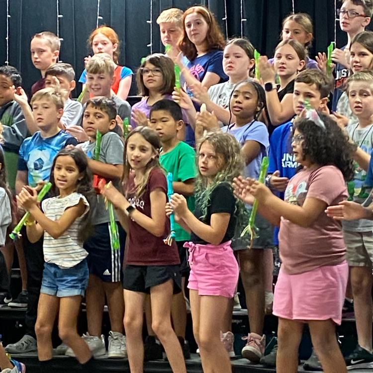 4th grade recital practice is underway! These kids are so talented!! #MusicWithMrsMcKee #ShineALight
