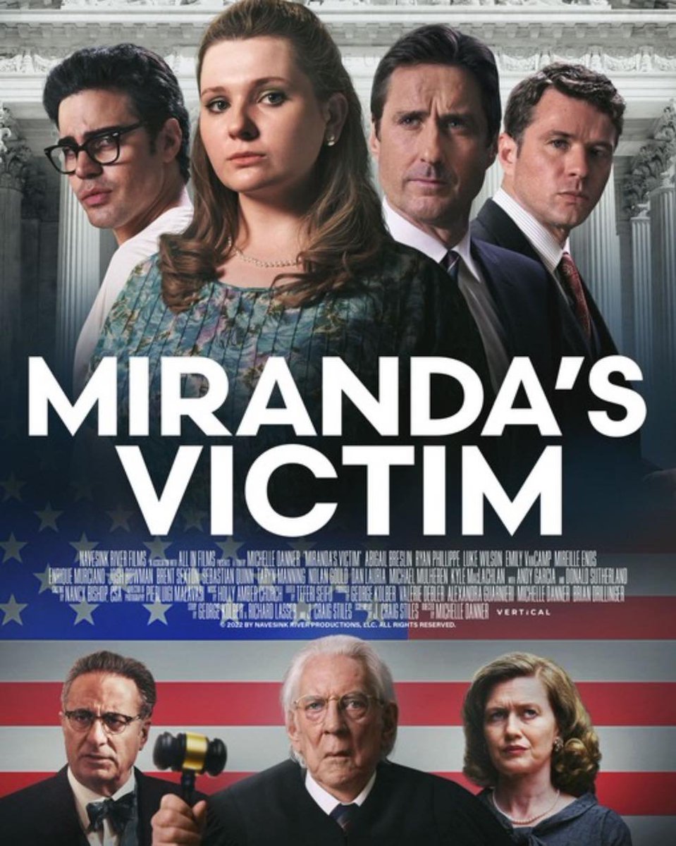 Available on Hulu 
The true story of Trish Weir who in 1963 was kidnapped and brutally raped by Ernesto Miranda. Committed to putting her assailant in prison, Trish's life is destroyed by America's legal system as she triggers a law that transforms the nation.
#mirandasvictim