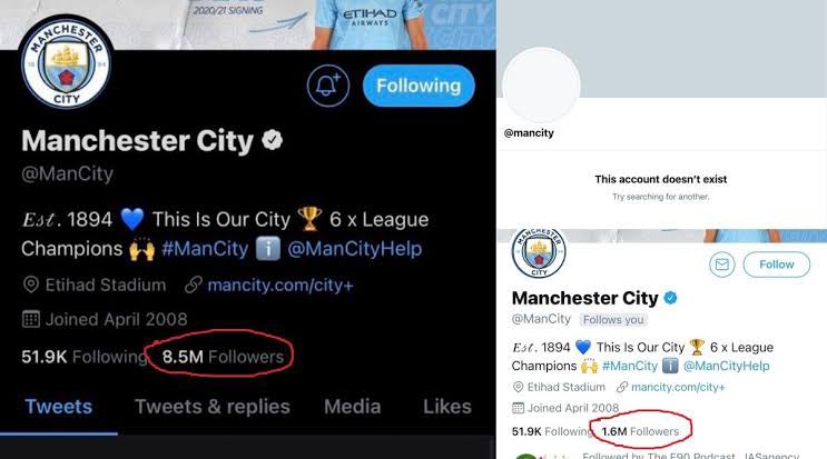 Remember when the official City page suddenly disappeared at 1.6M followers and reactivated with 8.5M 😭