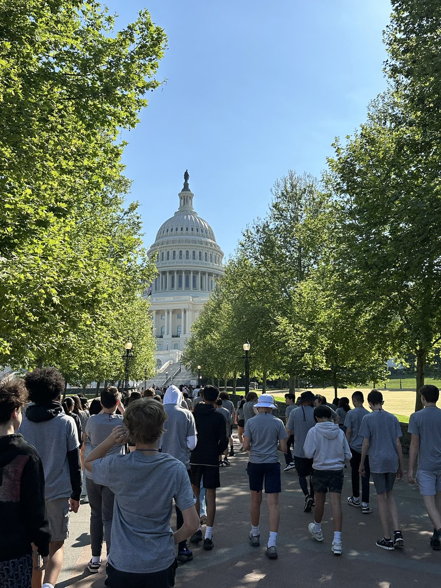 Starting off day 3 on Capitol Hill! <a href="/geislerwolfpack/">James R. Geisler Middle School</a> #WEareWLCSD #GMSinDC