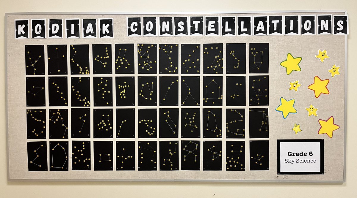 Kodiak constellations! ✨ Great job, Grade 6s! #kodiakpride @CBEArea3 @yyCBEdu
