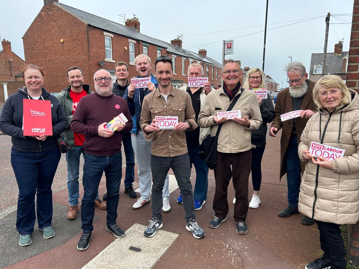 Supporting UNISON’s David Newey in St Peter’s, Sunderland #makeyourvotecount