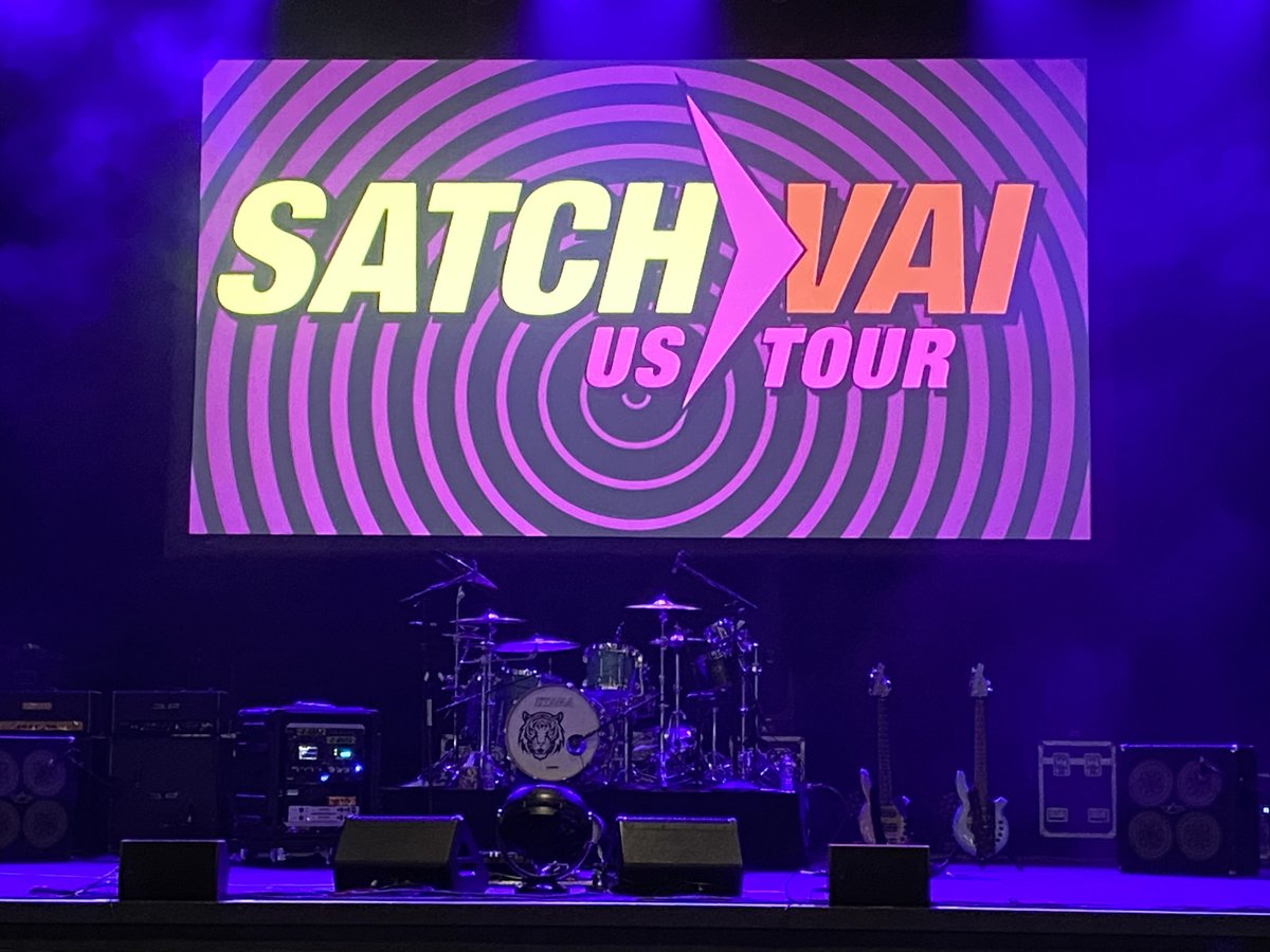 From the #SatchVai tour in St. Louis on Tuesday, 4/30/24. More to come! 
@chickenfootjoe @stevevai @thefactory_stl @bryanbeller @JeremyColson3 @AronoffOFFICIAL