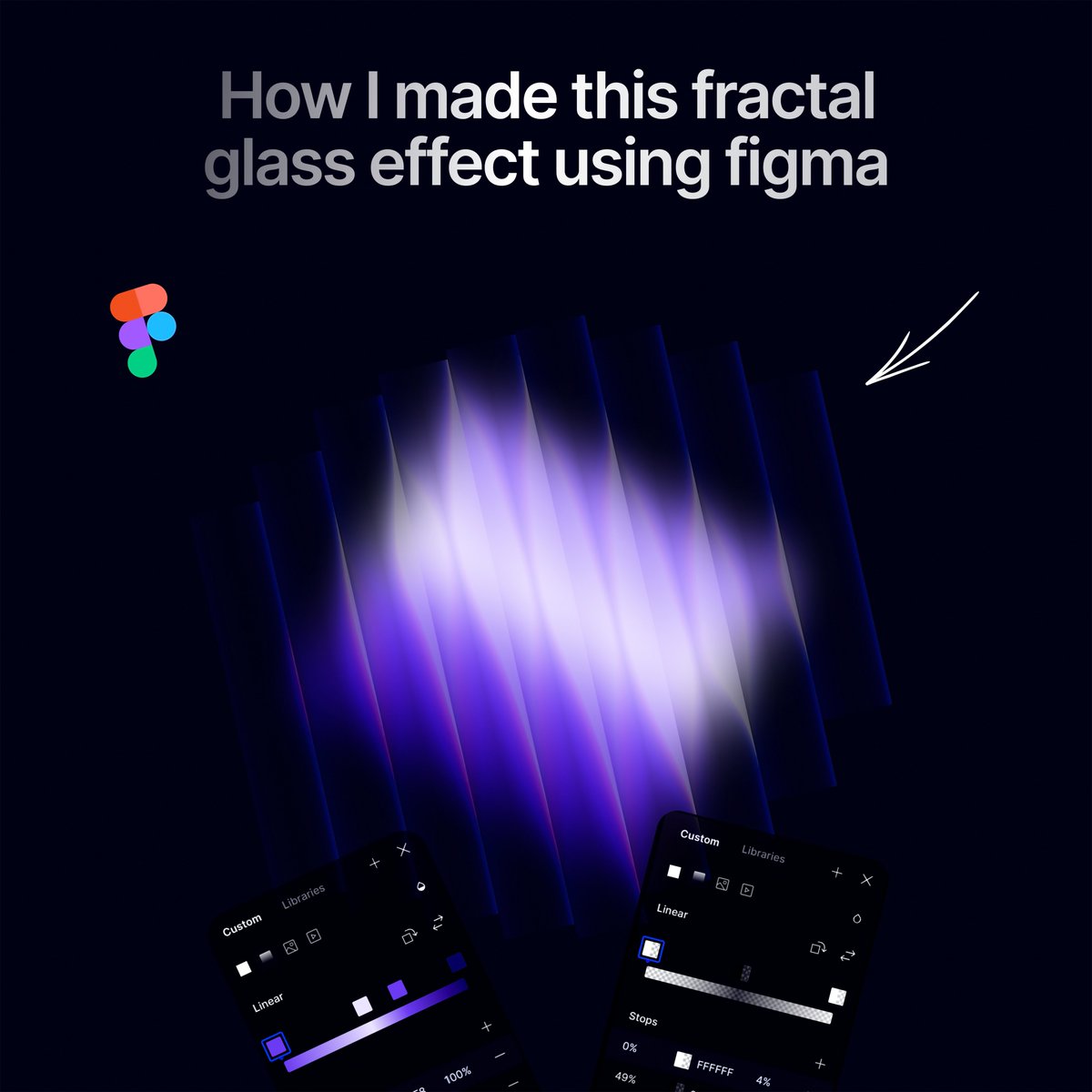 Here's how I created this effect using figma: