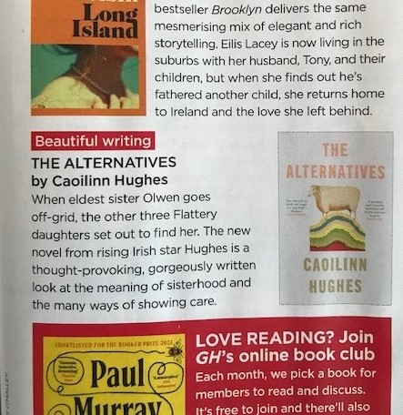 'Thought-provoking, gorgeously written' #TheAlternatives review in @GHmagazine June issue @CaoilinnHughes