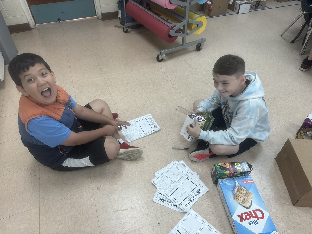 Volume Zoo Projects are in full swing today! Students are creating animals using only rectangular prisms. They are working to find the total volume and total surface area of their animal! Stay tuned to see these awesome creations come together! <a href="/CISKnights/">CIS Knight Nation</a> <a href="/Kings_Schools/">Kings Local Schools</a>
