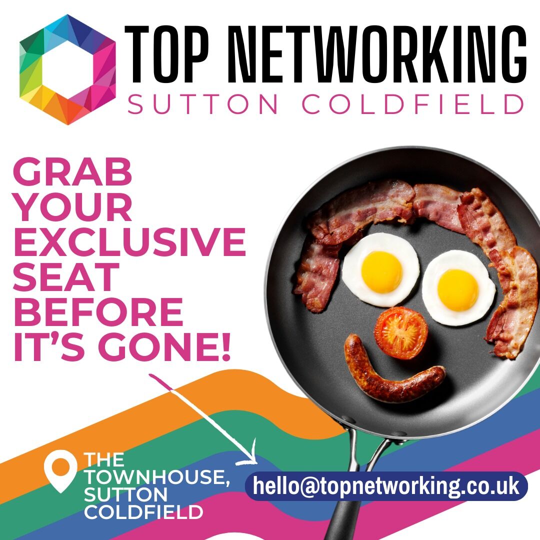 Breakfast is always complimentary in Networking, the quality of the attendees & their willingness to work with you is key. Breakfast often brings its' own smiles. 
#loveMids  
Come to #topsclubs #SuttonColdfield at The Town House on Tues at 7:30am, meet every 2 weeks. #loveMids
