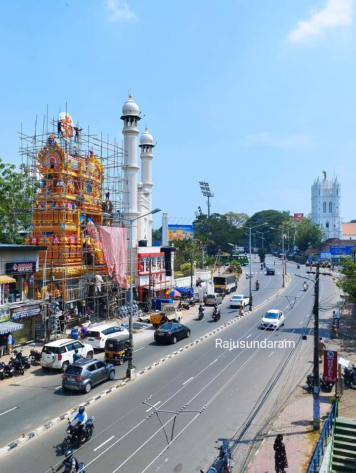 Religious Harmony  ✨ Trivandrum , palayam , Shakthi Vinayakar temple re constructed by UDS  hotels groups kovalam