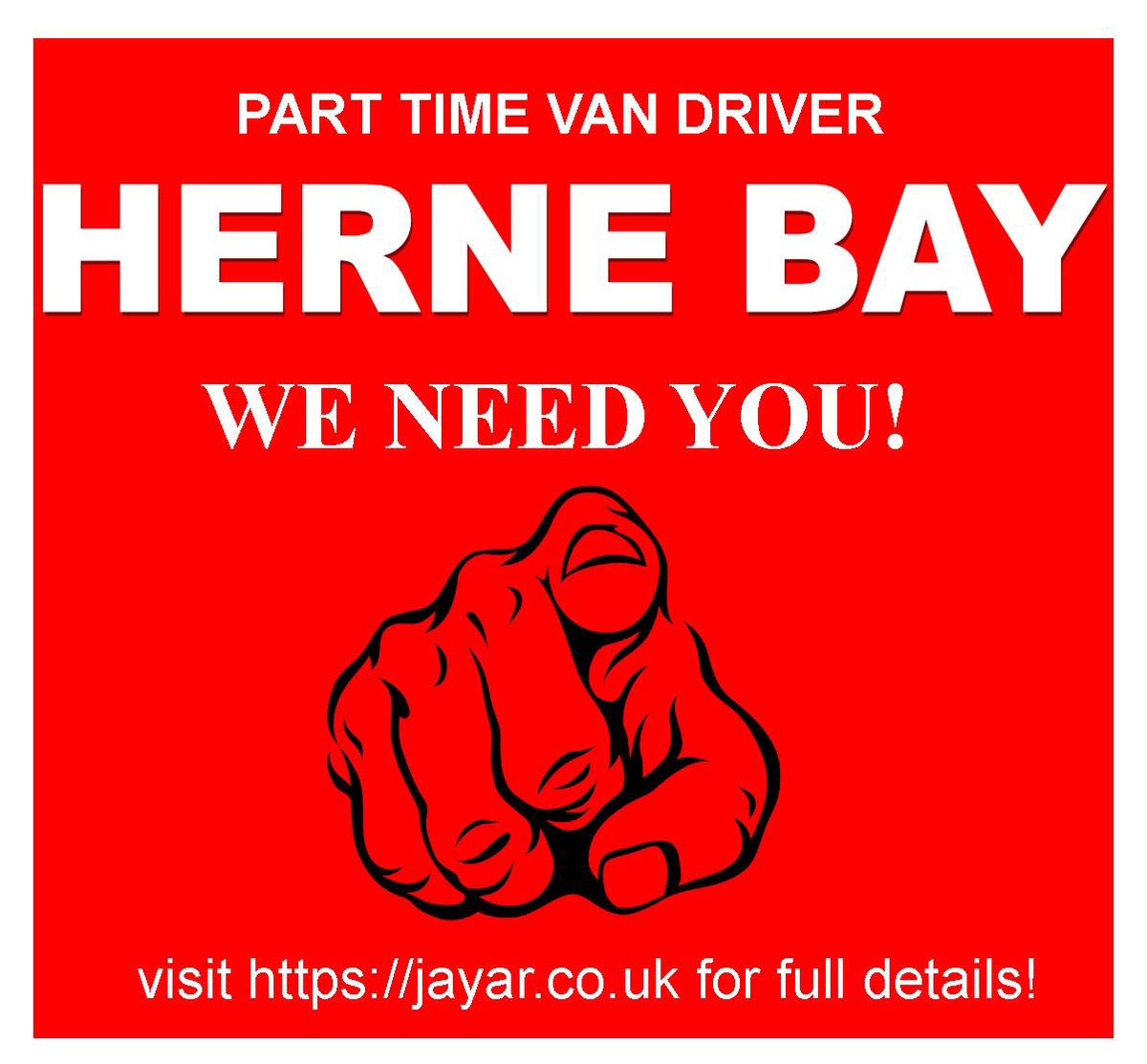 ***WE ARE HIRING***
Join our brilliant team!
We are looking for a part time Van Driver for our busy Herne Bay Branch.
For a full job description & to apply, please visit
jayar.co.uk/jobs/part-time…
Good Luck! 👍#kentjobs #jobsinkent #hernebayjobs #jobsinhernebay