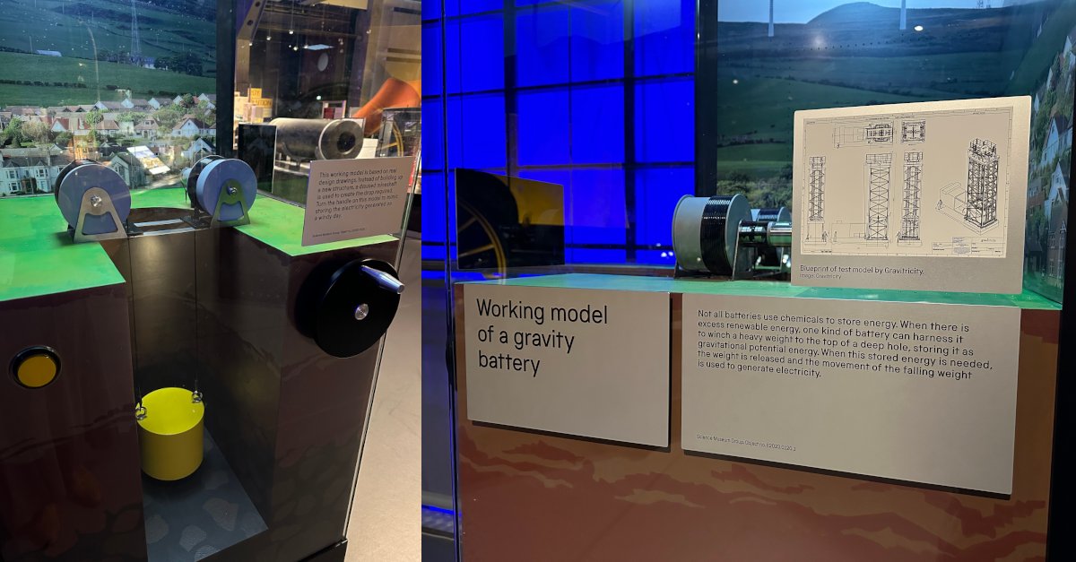 💚 We're thrilled to reveal that a working model of our GraviStore technology features in the brand new Energy Revolution: The Adani Green Energy Gallery at the @sciencemuseum

🔗 Book your free tickets here: sciencemuseum.org.uk/see-and-do/ene…

#greenenergy #energyrevolution #energystorage