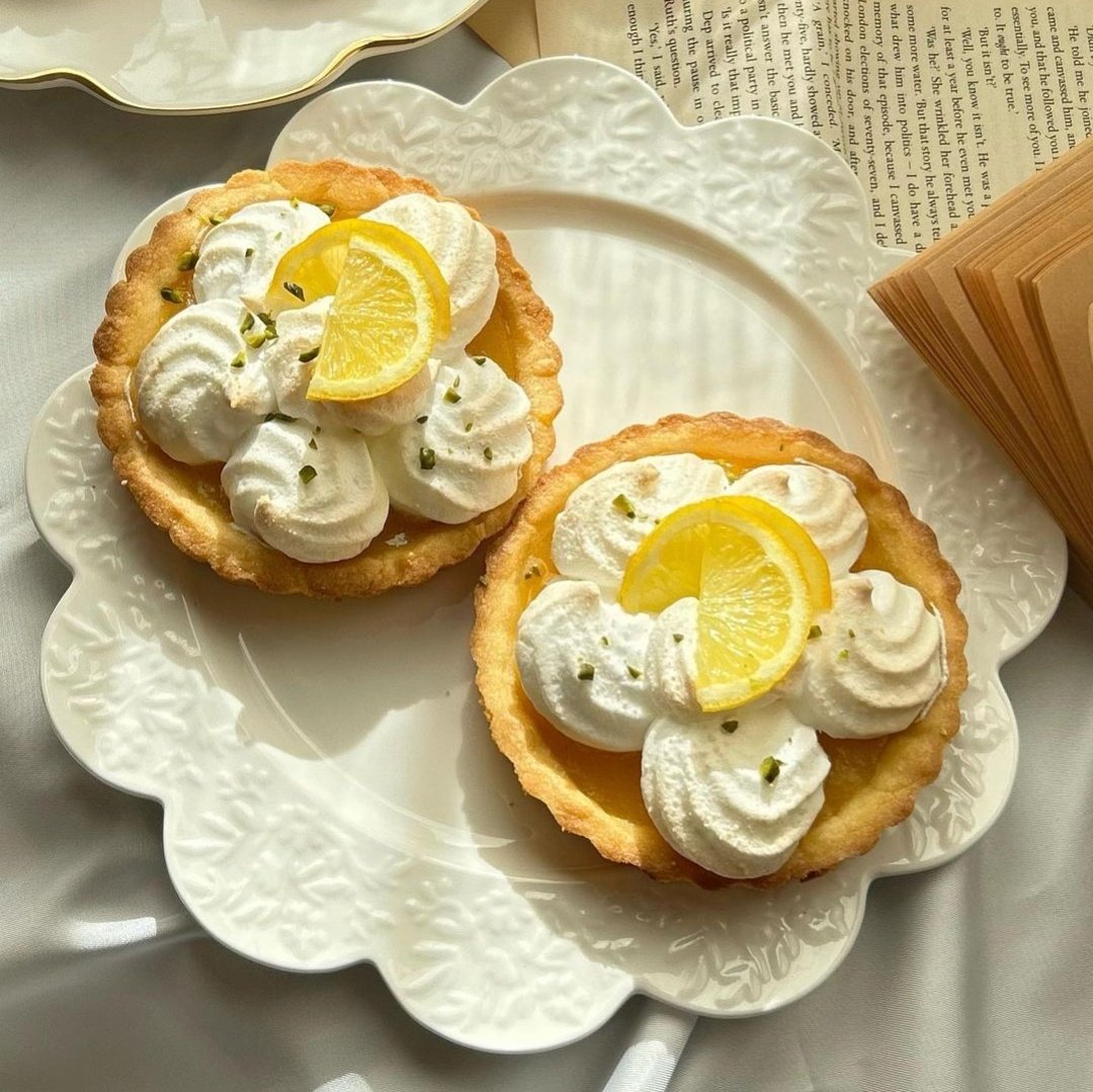 lemon flower tarts 🍋