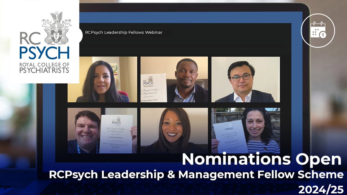 Two weeks left to submit your nomination for the 2024/25 Leadership and Management Fellow Scheme Submit your nomination now to secure your place: rcpsych.ac.uk/training/your-…