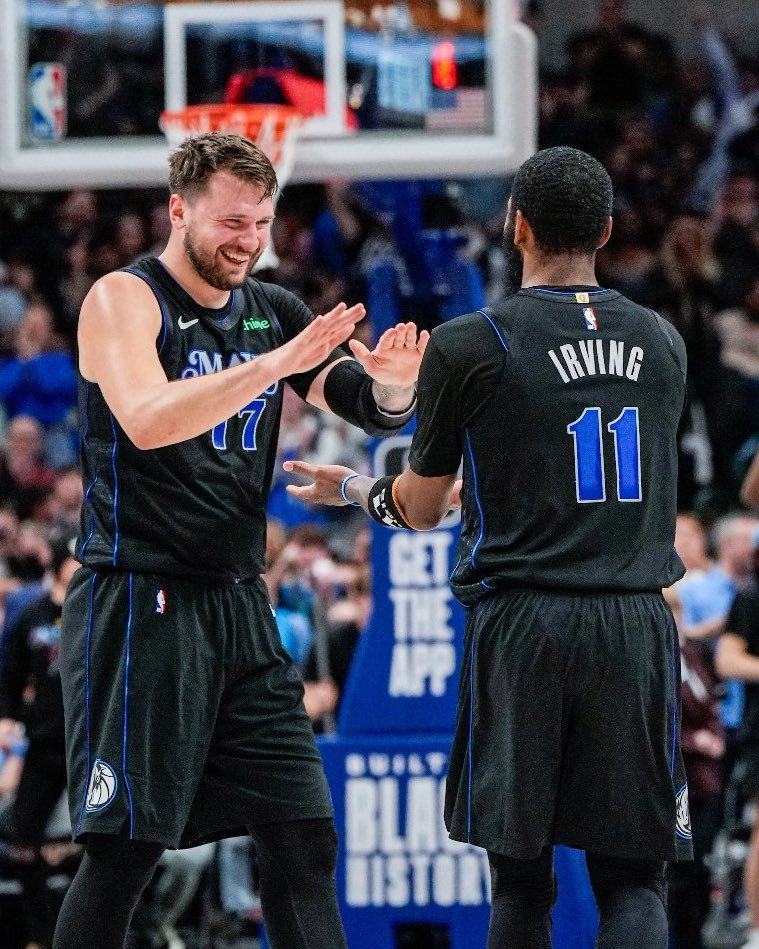 Mavs superstar duo in the first round this far:

Luka:               Kyrie:
30.2 PPG       28.8 PPG
9.2 RPG          6.0 RPG
8.8 APG          4.5 APG
52.9 TS%        65.9 TS%

Unguardable.