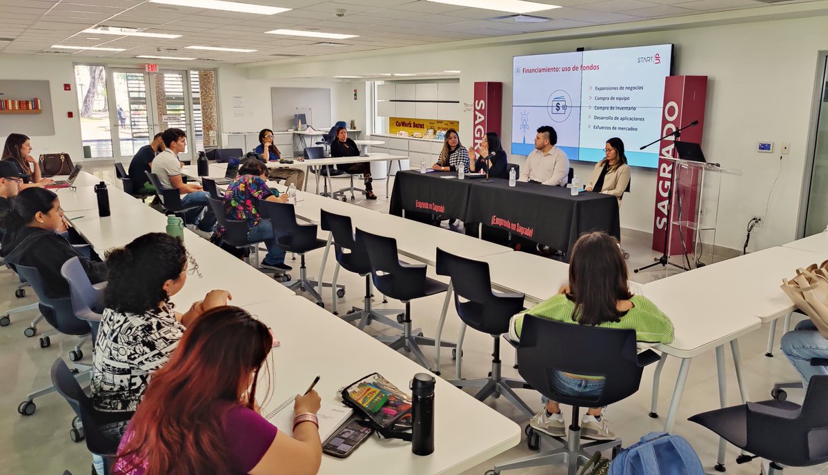 TeCpathstone's tweet image. Fue un placer participar en el evento de "Scaling@Sagrado Entrepreneurial City" en @sagradoedu para orientar a estudiantes de emprendimiento sobre las diversas alternativas de financiamiento para nuevos negocios. Gracias a el Prof. Rafael Marín Márquez por su invitación.