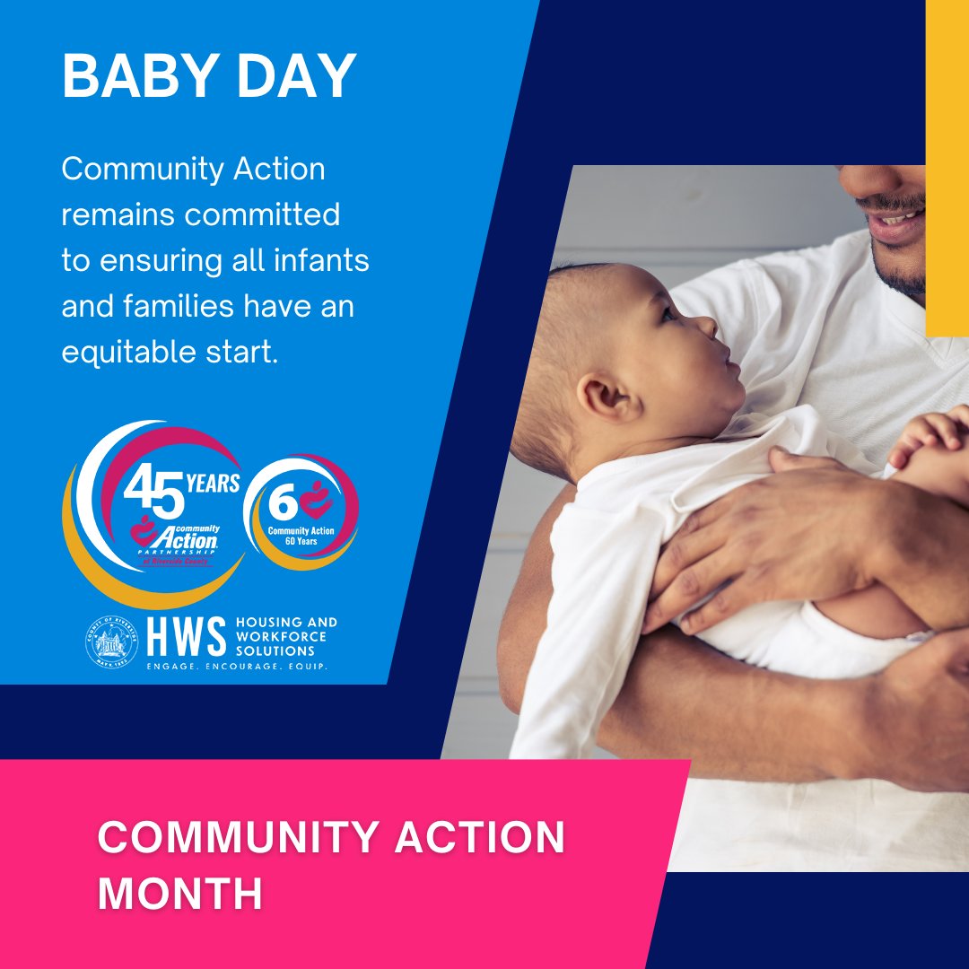 It’s National #BabyDay! CAP Riverside remains committed to ensuring all infants and families have an equitable start. 
#CommunityActionMonth #60YearsStrong #CAPRiverside #RivCoNOW