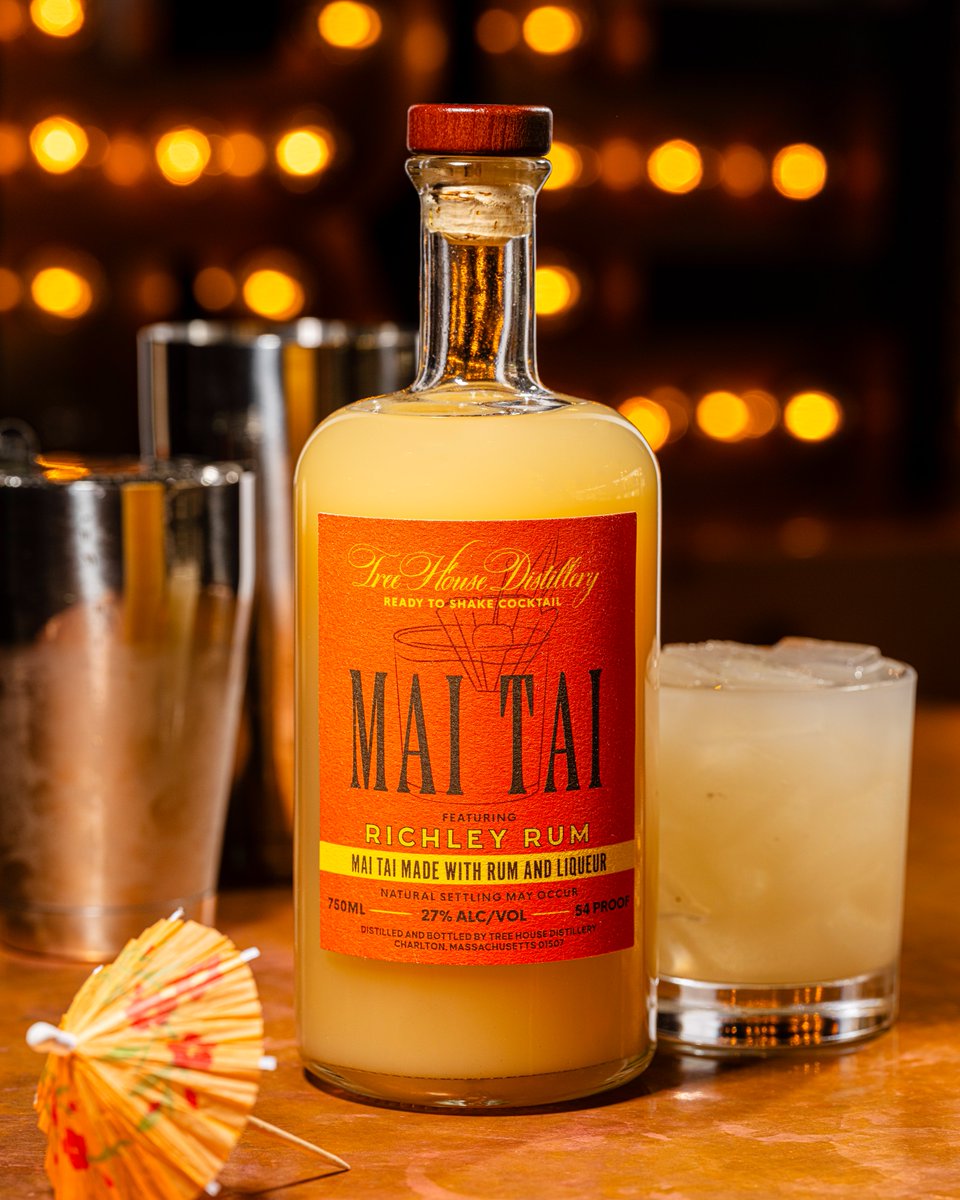 A fresh run of Mai Tai is hitting our Ready to Shake bottles in both 750 ML and 200 ML format for your spring drinking pleasure. Made from scratch in-House, this gem is a best seller for a reason: It's absolutely delicious. treehousebrew.com