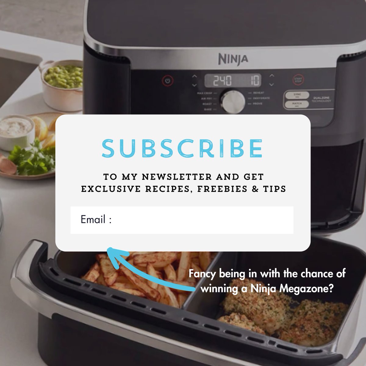Subscribe to the Bored of Lunch newsletter for a chance to win a @NinjaKitchen Megazone Air Fryer and a signed Air Fryer 30 Minute Meals Cookbook🎉 I'll be selecting one lucky subscriber on 9th May, sign up today👇 boredoflunch.com/newsletter/