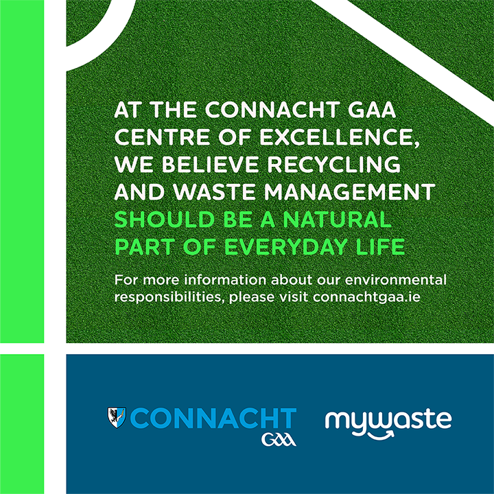 ♻️ At the Connacht GAA COE we are delighted to partner with @MyWasteIreland to implement our Waste Management and Recycling plan for 2024/2025! #MyWaste #ReusableCups #CircularLiving #WasteSegregation #GoingGreen #DoTheRightThing #Recycle #PreventWaste