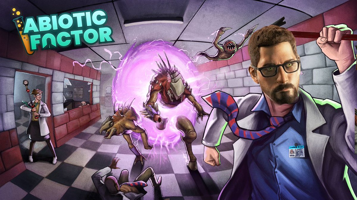 They're waiting for you Gordon In the test chamber 🧪👨‍🔬👽 __________ Live now with Abiotic Factor! Thanks to @ABFGame for an early look key! Live now on Twitch! PeachyPixel8