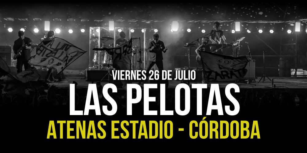 Llegan Las Pelotas al Nuevo Estadio Atenas🤘🏻💥 Luego de romperla en Cosquin Rock 2024, en Julio vuelven a Córdoba para que vivas una noche increíble!!! 🗓 26 de Julio 🎫 Entradas a la venta HOY 18hs por @edenentradas 🏟️ Atenas Estadio