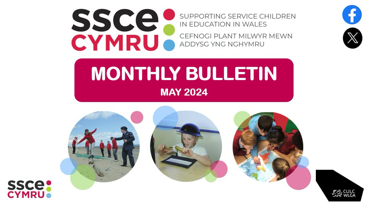 🎉SSCE Cymru Monthly School Bulletin for May is now available! 🎉

Click the link below ⬇️
tinyurl.com/3f74b9fm

#SSCECymru #ServiceChildren #Cymru #Wales