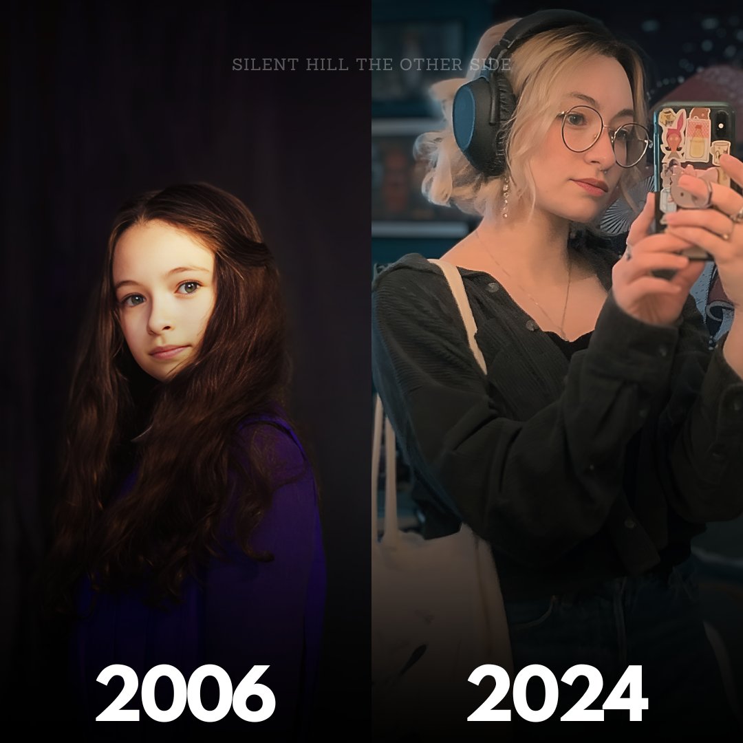 SHTheOtherSide's tweet photo. La actriz Jodelle Ferland, quien interpretó a Sharon/Alessa en la película de Silent Hill (2006), en la actualidad. 

#silenthill #silenthillmovie https://t.co/ZmtPl0FvSP