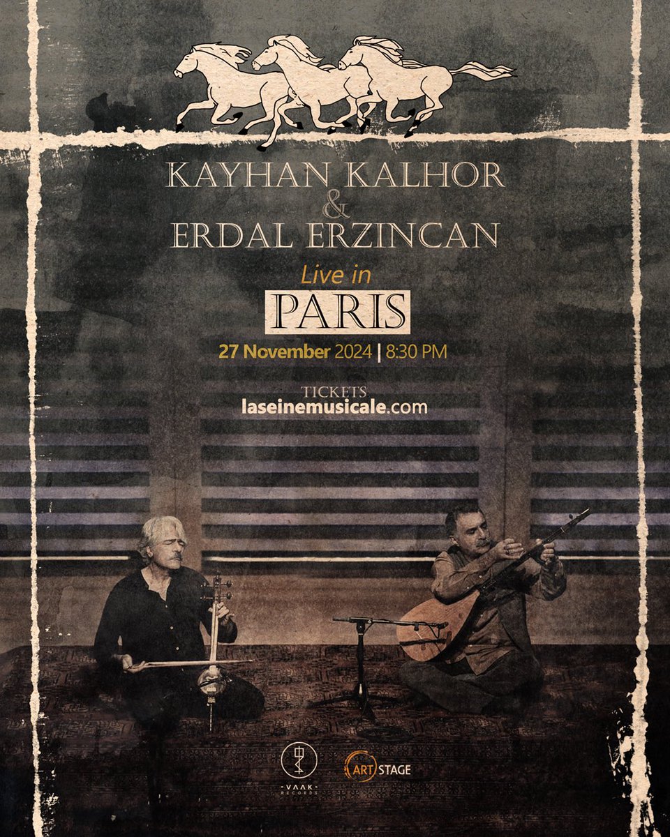 @KayhanKalhor & @erdalerzincan Live in #Paris 
27th Nov 2024 // @LaSeineMusicale 
More info: tr.ee/DRwTovIZu9