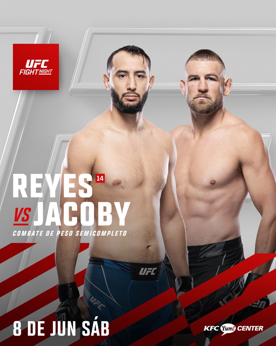 Hay regreso importante en peso semicompleto👏 #UFCLouisville

@DomReyes vs @thehanyakdj