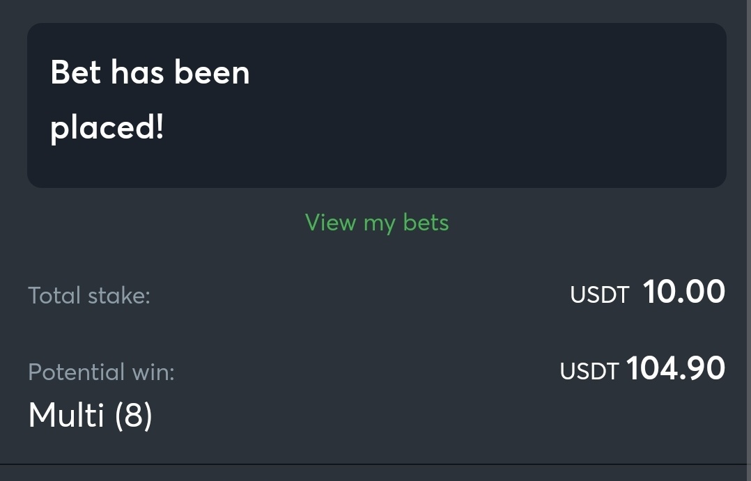 10 0dds Multisport on Sportsbetio 🔐💰

Bet link:
sportsbet.io/sharebetslip/6…

Sign up here:
bit.ly/spbiocampaign

$10 to one person who likes and RT if this wins🤝🔥