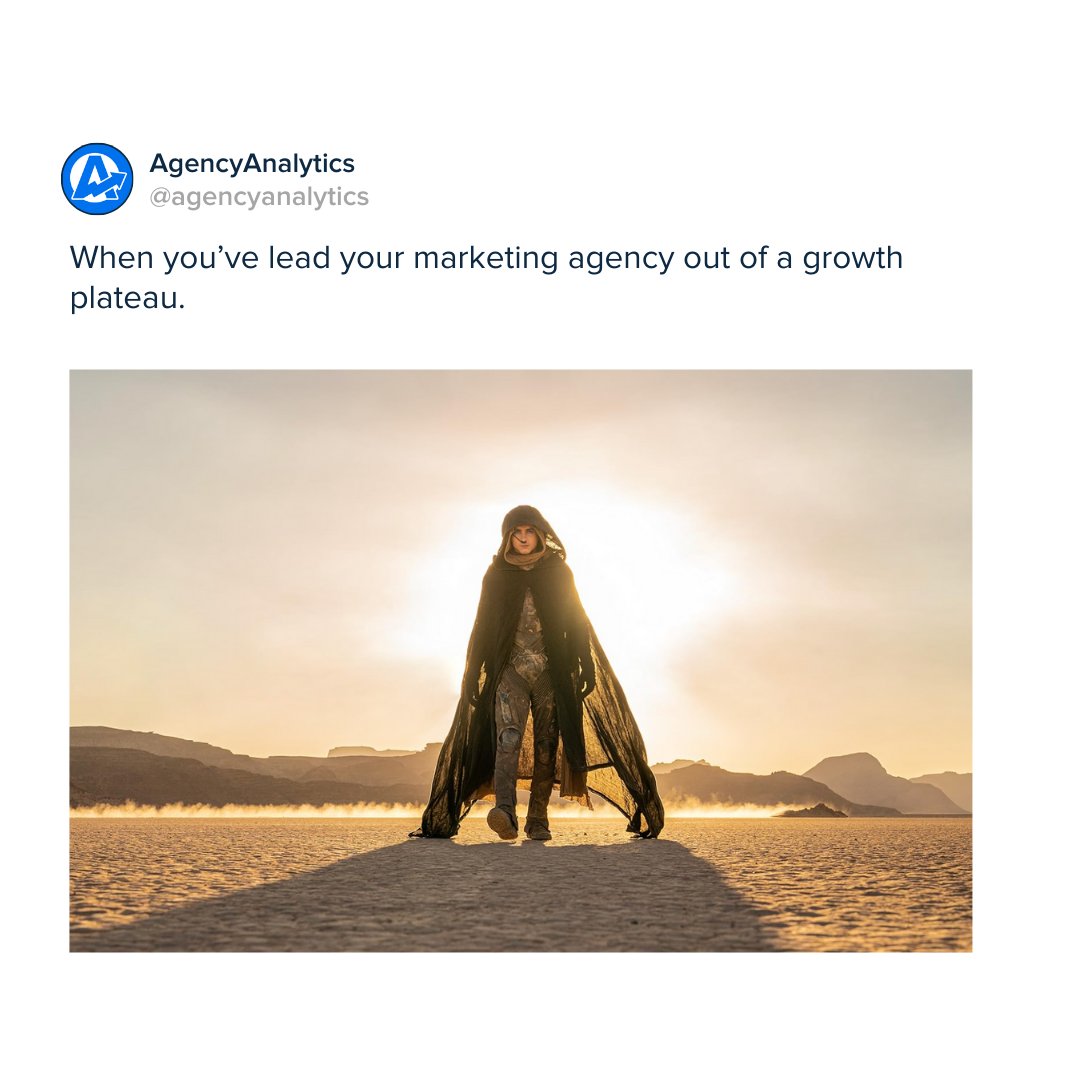 Growth plateau? What growth plateau? 🚀 As an agency leader, it's your job to take action to avoid stagnation or decline in the company's performance. Here's how to reignite business growth👇: #DigitalAgency #MarketingGrowth agencyanalytics.com/blog/agency-gr…