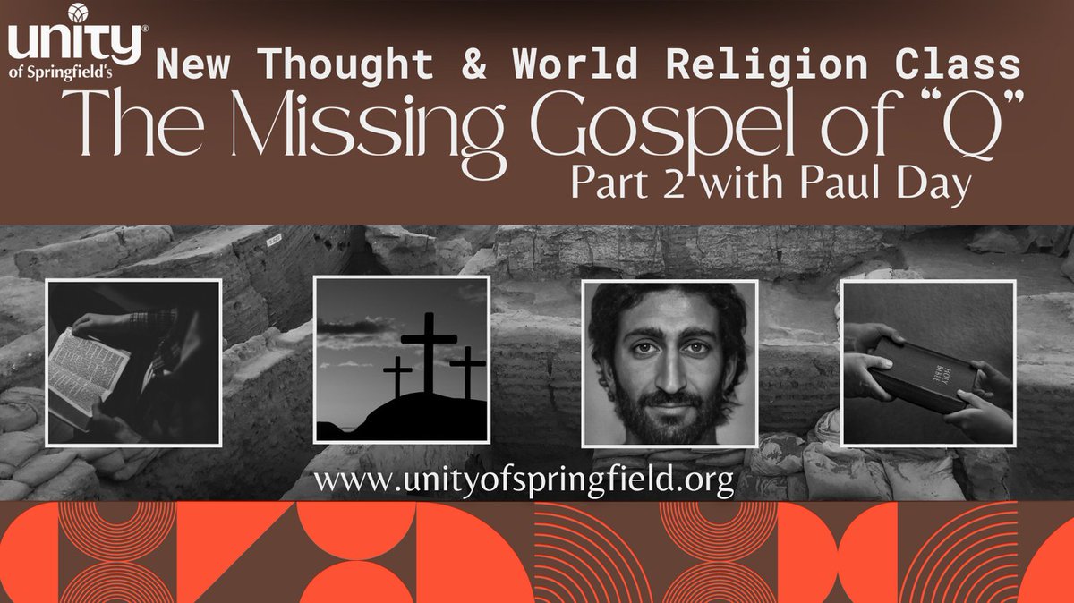 📚🌟 Join us for Part 2 of our series on 'The Missing Gospel of Q' this Sunday! Delve into the theological implications and scholarly debates with Paul Day. 🕤 9:15 AM, 2214 E Seminole St. #UnityofSpringfield #GospelofQ