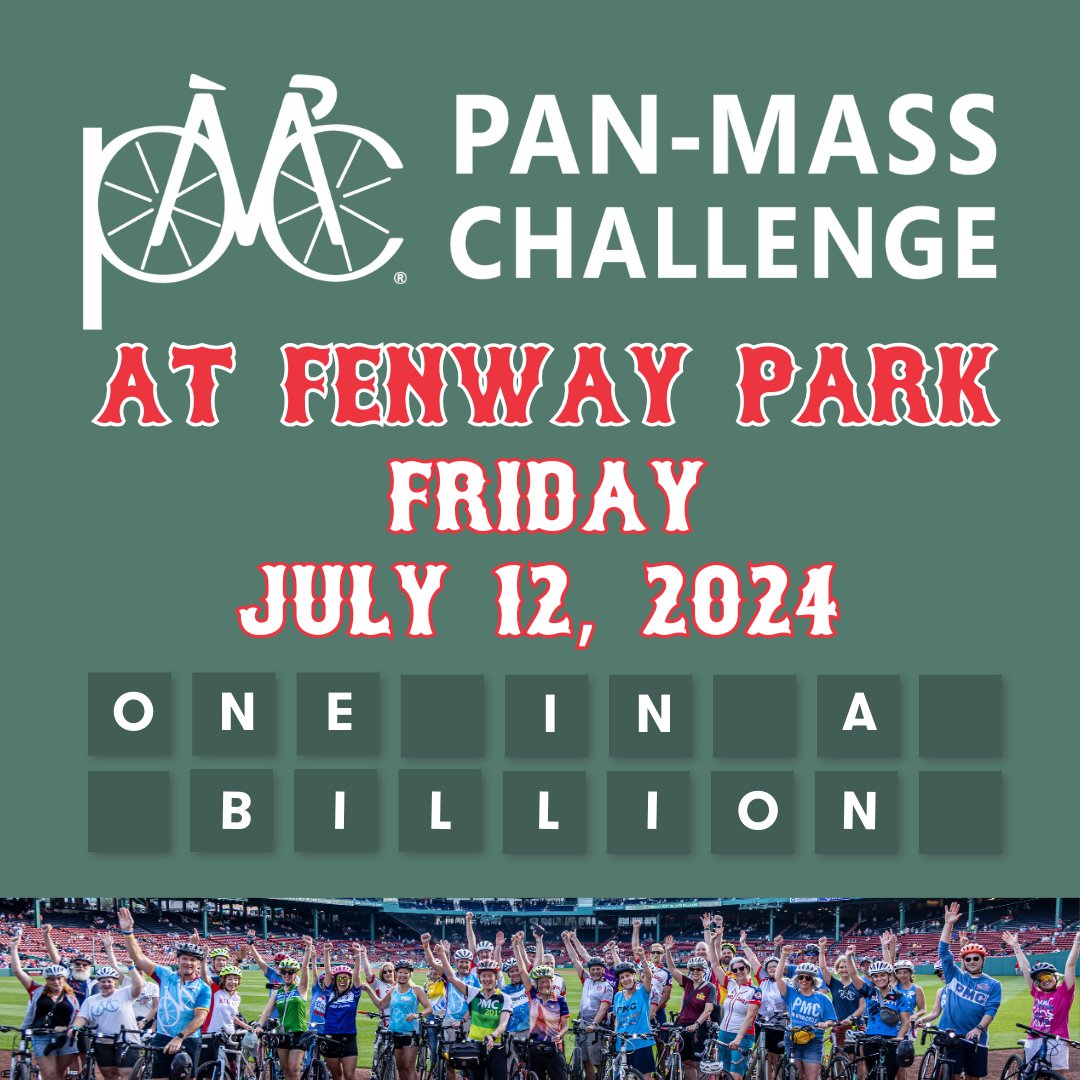 Join us on Friday, July 12 for PMC at Fenway Park for a 7:10 pm Red Sox game! Tickets are first come, first served! Each ticket purchase comes with a commemorative 2024 PMC at Fenway hat! Click here to purchase your tickets and find more information! bit.ly/3JJG9l0