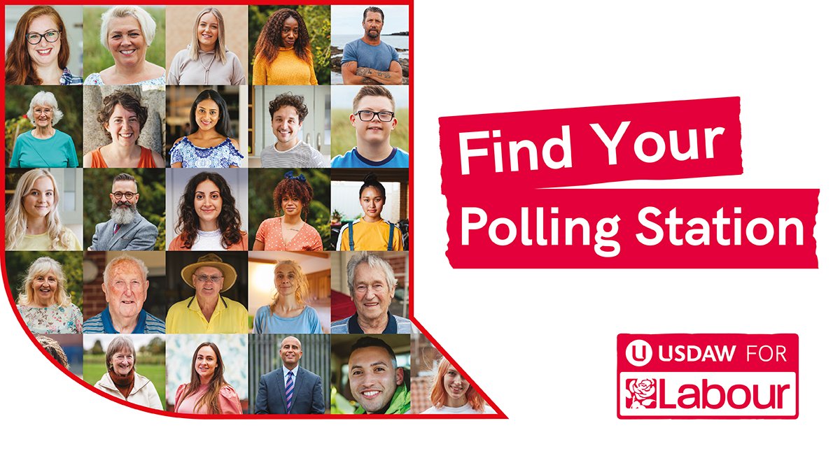 #LocalElections2024 Unsure where your local polling station is? Find out here: iwillvote.org.uk Use your vote by 10pm and remember your photo ID #UsdawforLabour