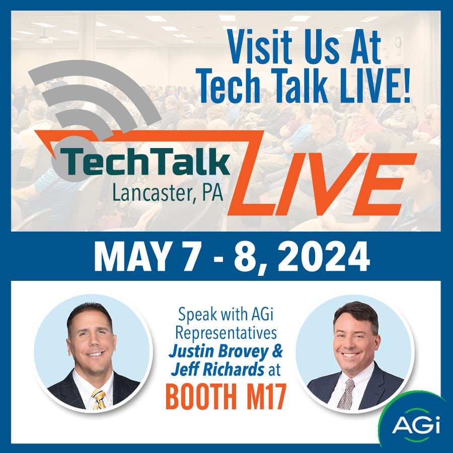We’ll be at Tech Talk Live in Lancaster, PA next week! Visit Justin Brovey and Jeff Richards at booth M17 Tuesday and Wednesday, May 7th and 8th. Hope to see you there!

#AGiRepair #TechTalkLive #EdTech #K12