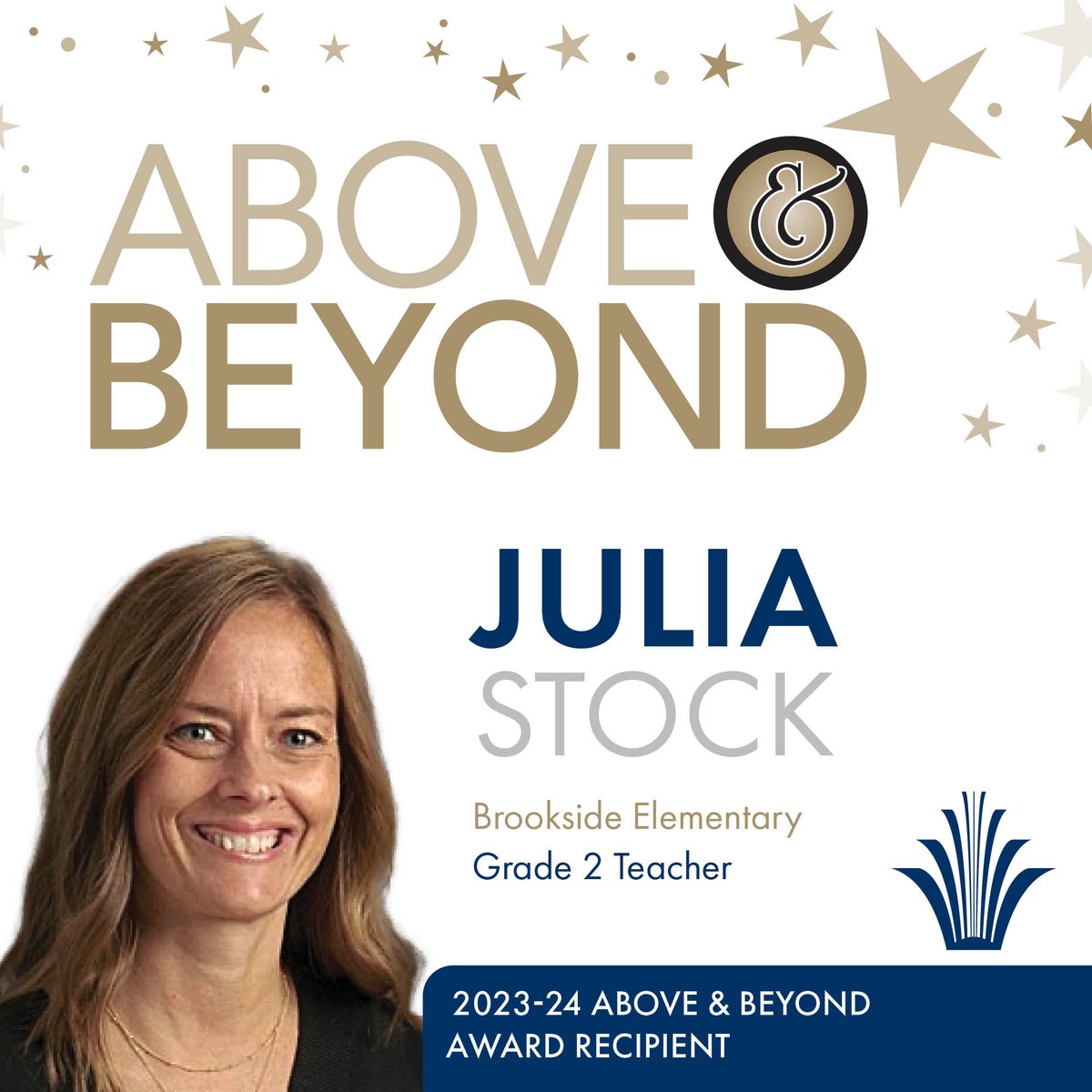 Congratulations to 2023-24 #AHSchools Above & Beyond Awards recipient: Julia Stock! Stock’s commitment to engaging and caring for her students prompted two Brookside Elementary parents to nominate her for an Above & Beyond Award. Read more: bit.ly/4aB4YLQ