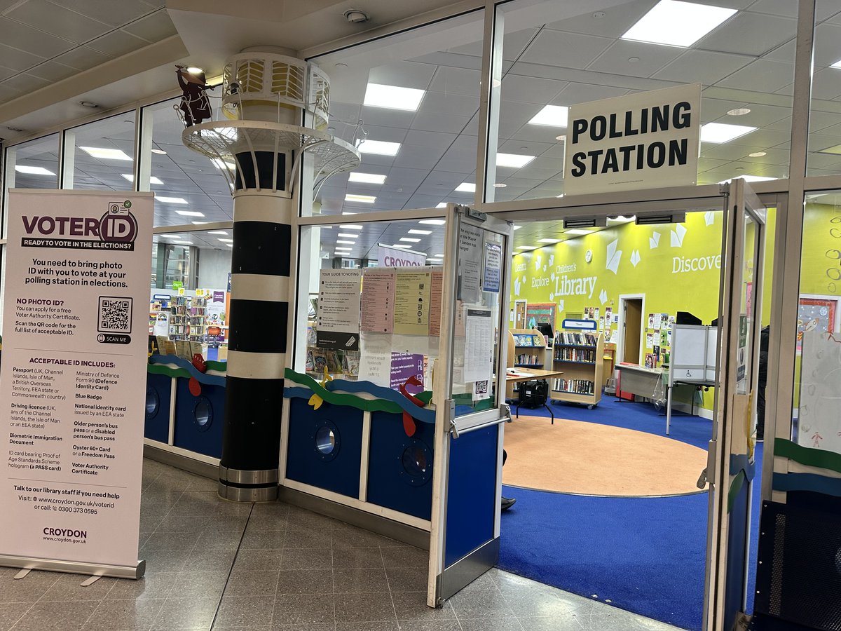 Planning to vote later today? Polling stations can get busy after 6pm. If possible, try and go to cast your ballot earlier. Remember to bring photo ID with you. croydon.gov.uk/voterID #GetCroydonVoting