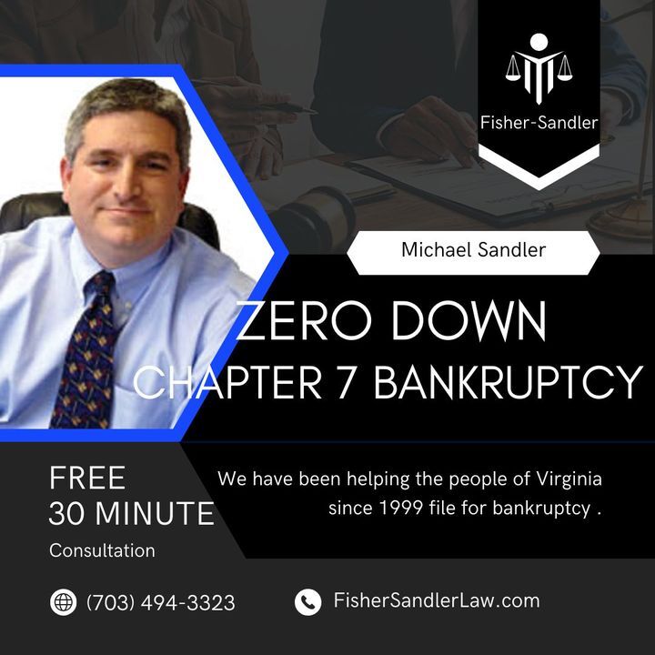 💡 Our $0 down Chapter 7 bankruptcy program provides relief and protection for Virginia residents. Find out how at fishersandlerlaw.com. #DebtRelief #VirginiaProtection