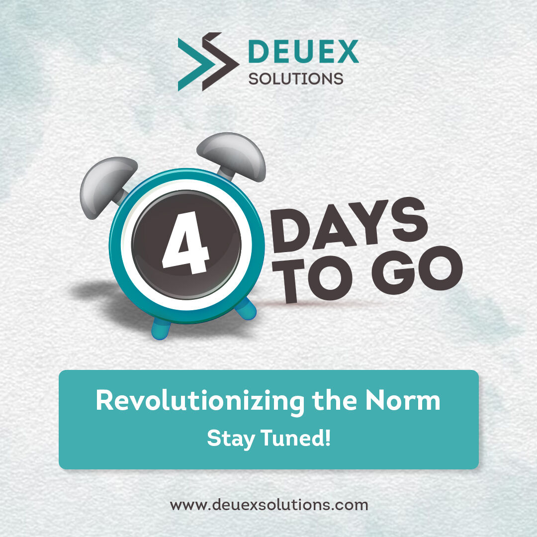 The countdown continues with only 4 days left. We're ready to revolutionize our journey. Are you with us? 

#Revolution #4DaysToGo #GameChanger #InnovationJourney #JoinTheRevolution #AreYouReady #ChangeMakers #TransformWithUs #LeadershipAndInnovation