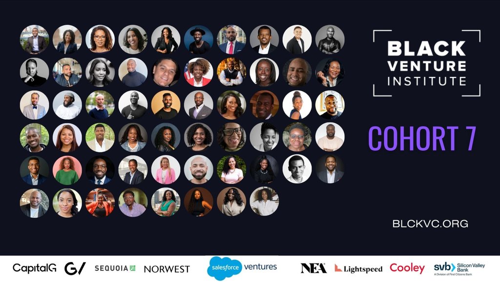 Say hello to our 7th Black Venture Institute Cohort 👏🏾 BVI provides access, insight, and community for Black operators and executives looking to become angel, scout, and venture investors. Drop our participants some well wishes and notes of encouragement!