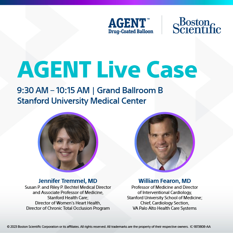 Attending #SCAI2024? We are excited to announce the first live case using AGENT Drug-Coated Balloon in the US will be happening at @SCAI this Saturday, May 4th.