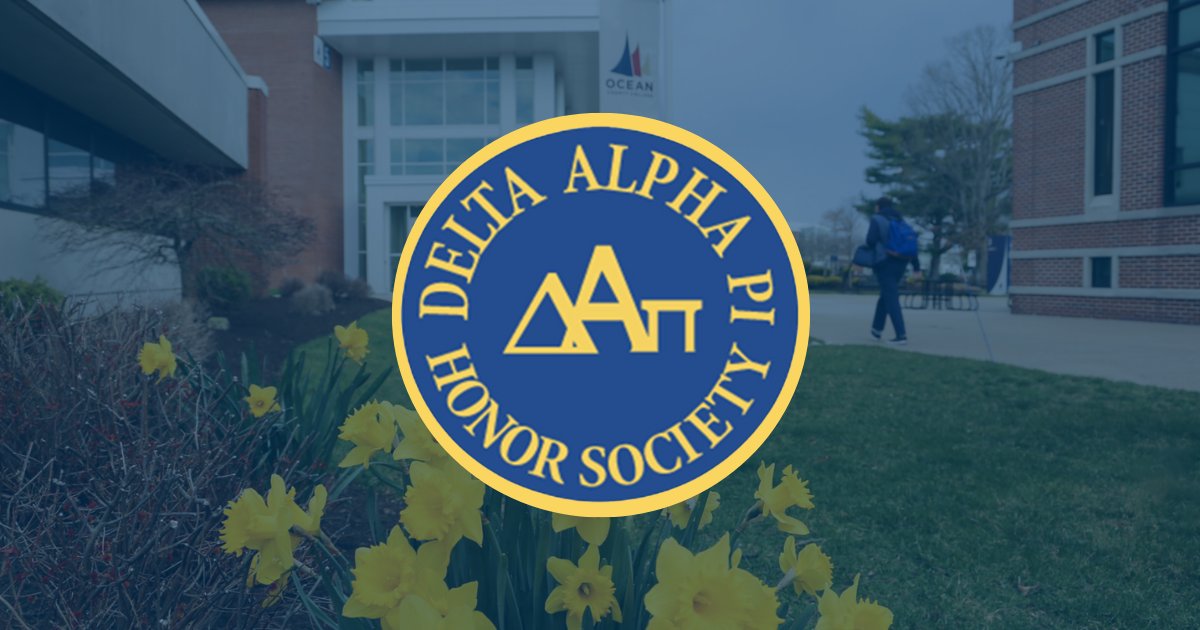 Join us for our second Delta Alpha Pi (DAPi) Induction Ceremony on May 14 at 5 p.m. at Gateway (Building 101, Room 104)! Celebrate advocacy for students with disabilities and hear from keynote speaker, Javier Robles. Questions? Email Jamie Prioli at jprioli@ocean.edu. #MyOcean