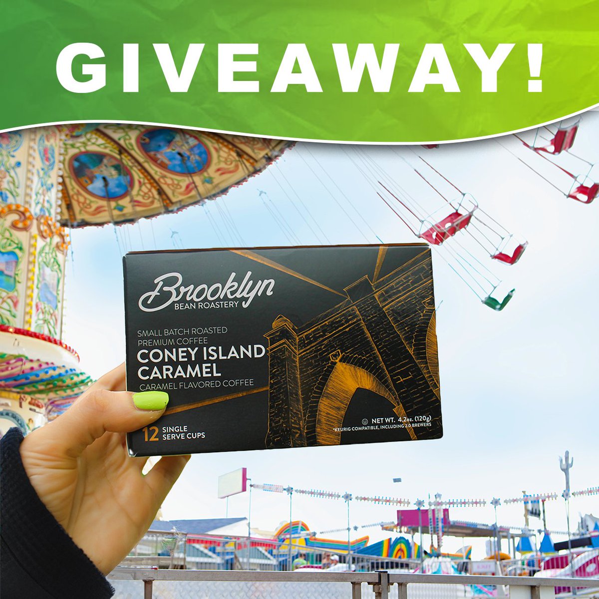 It’s Giveaway time! To enter, tag a friend you’d go to a carnival with 🎡🎢 Winner will be chosen on the 9th. Good luck! 🎊

#CoffeeBreak #NYCCoffee #NewYork #CoffeeLover #CoffeeGram #Cafe #ConeyIslandCaramel #Carnival #Giveaway