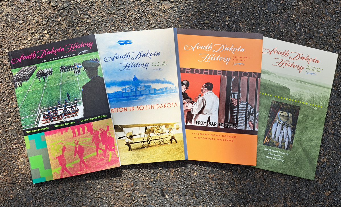 And here's some more great history! We've made four more issues of SD History available to read for free on the journal website, sdhspress.com/journal. This collection comprises the Spring, Summer, Fall, and Winter issues from Vol. 45 (published in 2015). We hope you enjoy!
